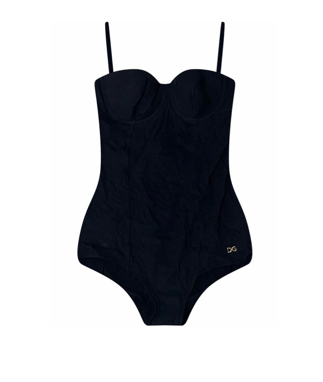 DOLCE&GABBANA Черный полиамидовый купальник, фото 1