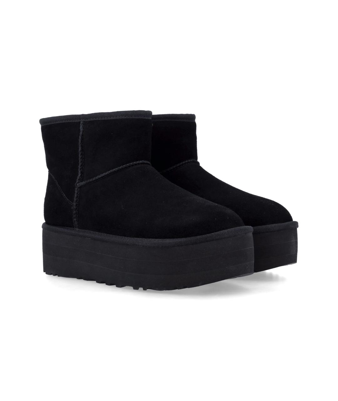 UGG AUSTRALIA Черные замшевые ботинки, фото 2