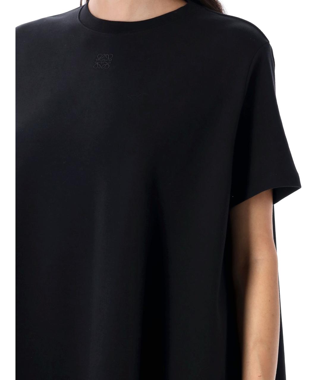 LOEWE Черное хлопковое платье, фото 3