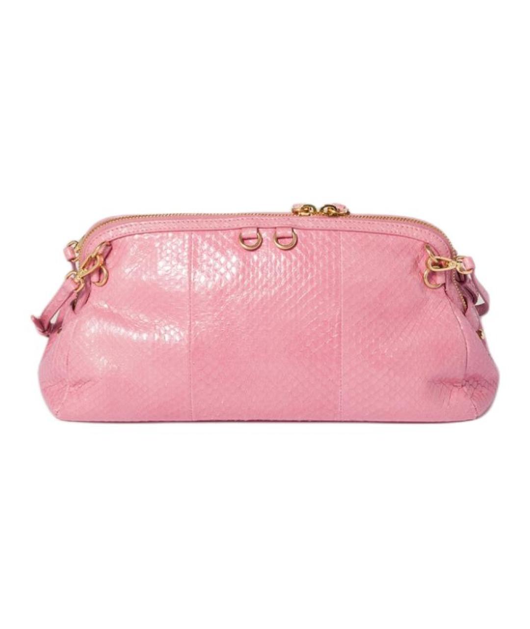 MIU MIU Розовая кожаная сумка через плечо, фото 3