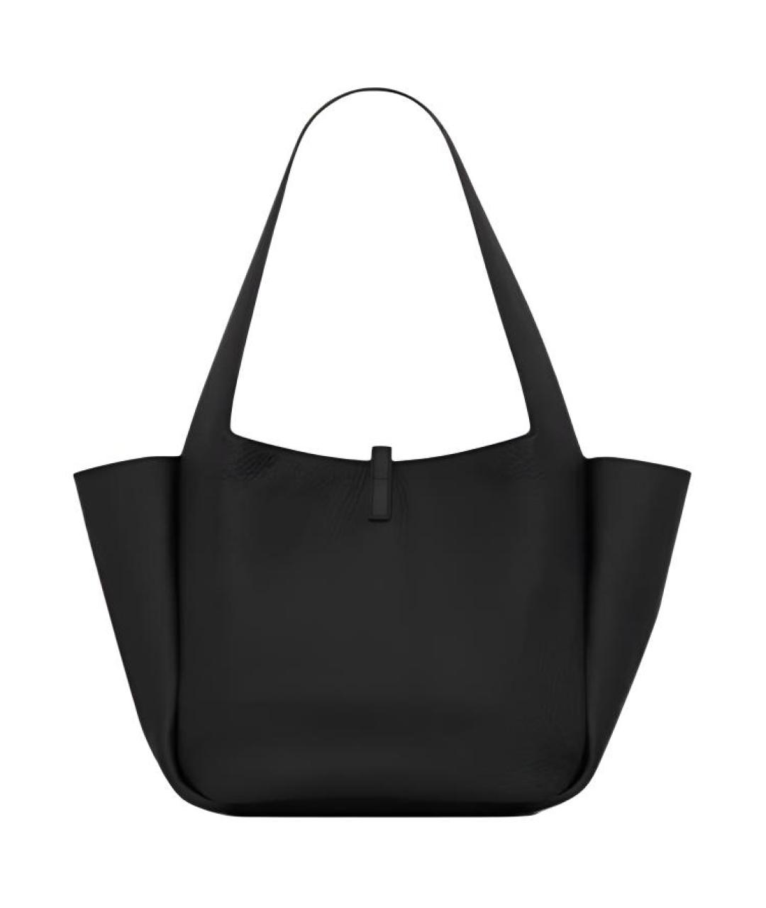 SAINT LAURENT Черная кожаная сумка через плечо, фото 5