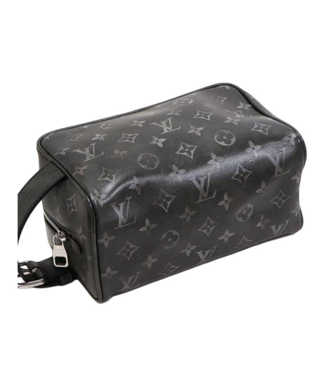 LOUIS VUITTON Черная барсетка, фото 5