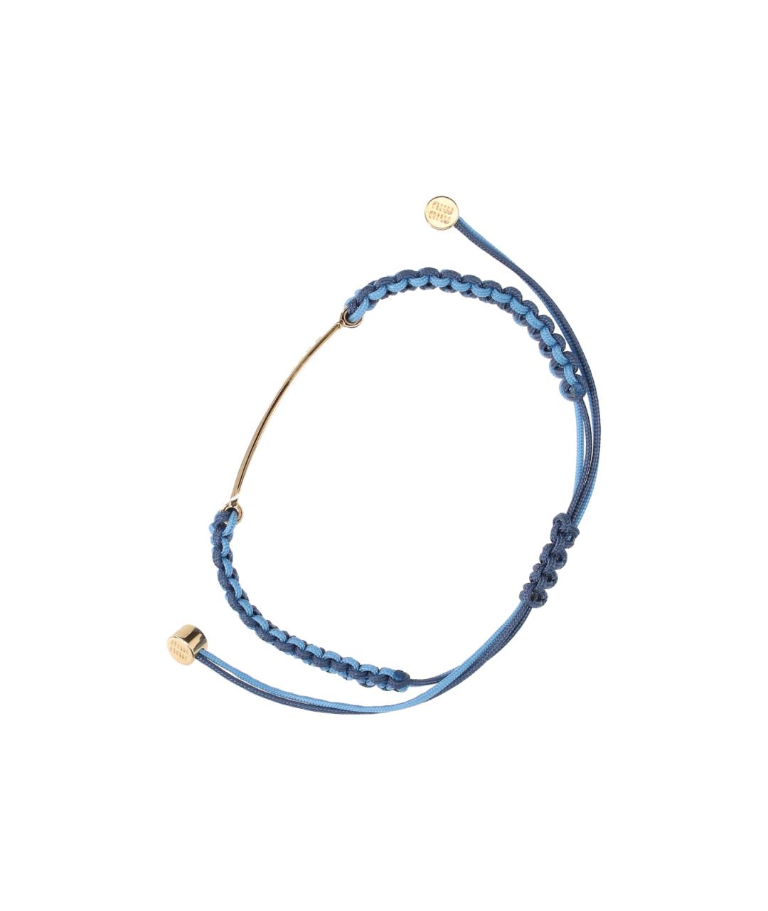 MIU MIU Синий браслет, фото 3