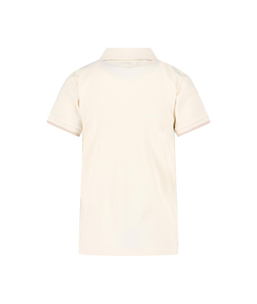 MONCLER Белая хлопковая футболка, фото 2