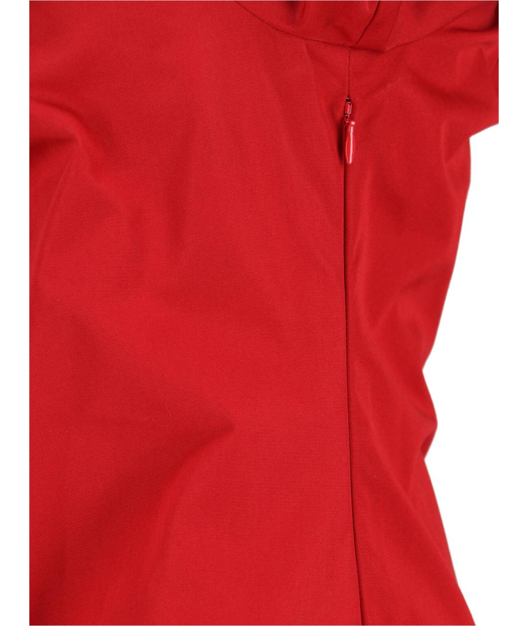 MIU MIU Красное хлопковое коктейльное платье, фото 4