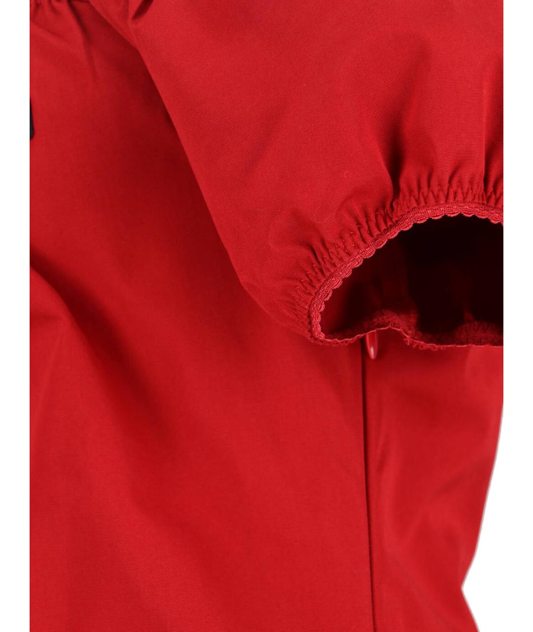 MIU MIU Красное хлопковое коктейльное платье, фото 3