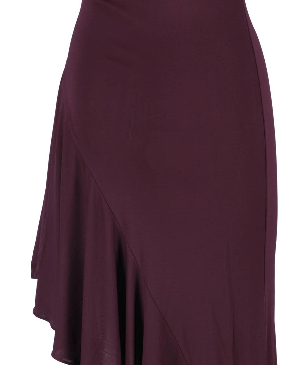 ALAIA Фиолетовое вискозное повседневное платье, фото 4
