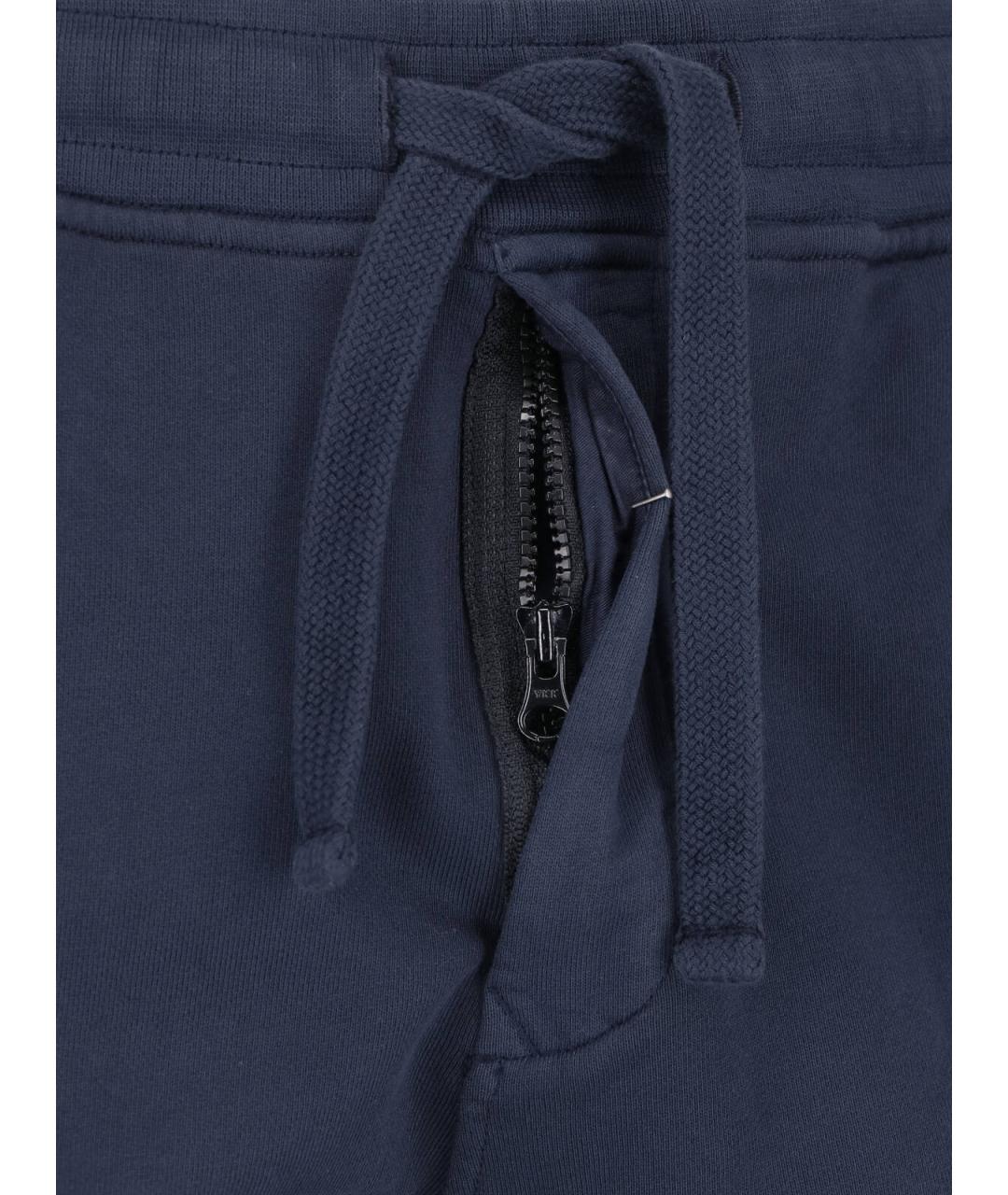STONE ISLAND Синие хлопковые повседневные брюки, фото 5
