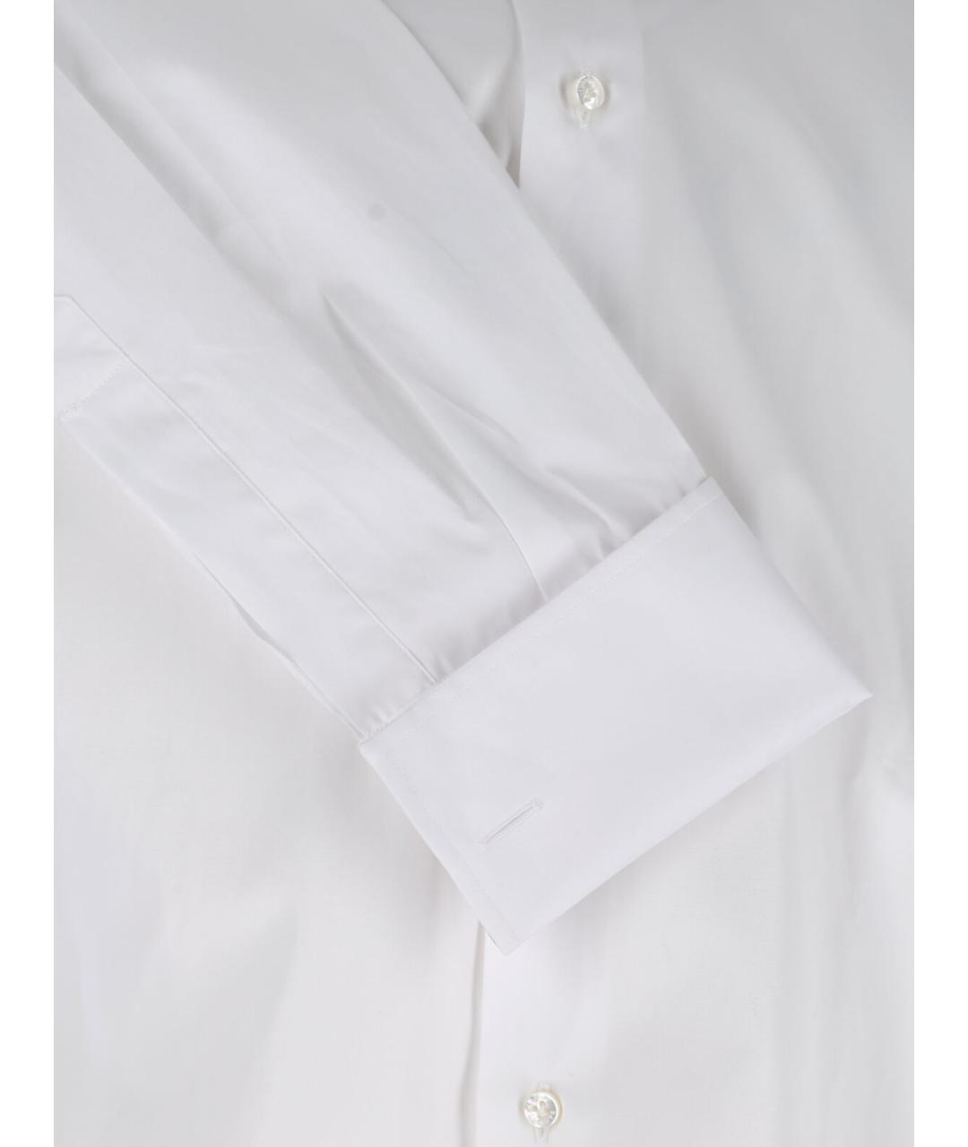 BARBA Белая хлопковая классическая рубашка, фото 3