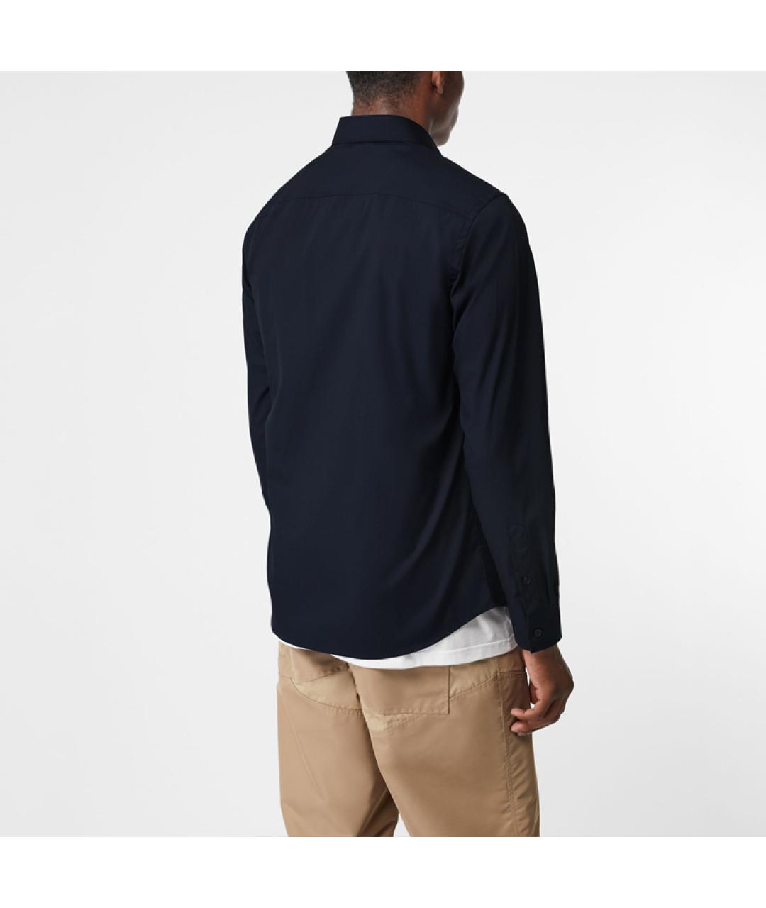 BURBERRY Темно-синяя классическая рубашка, фото 5