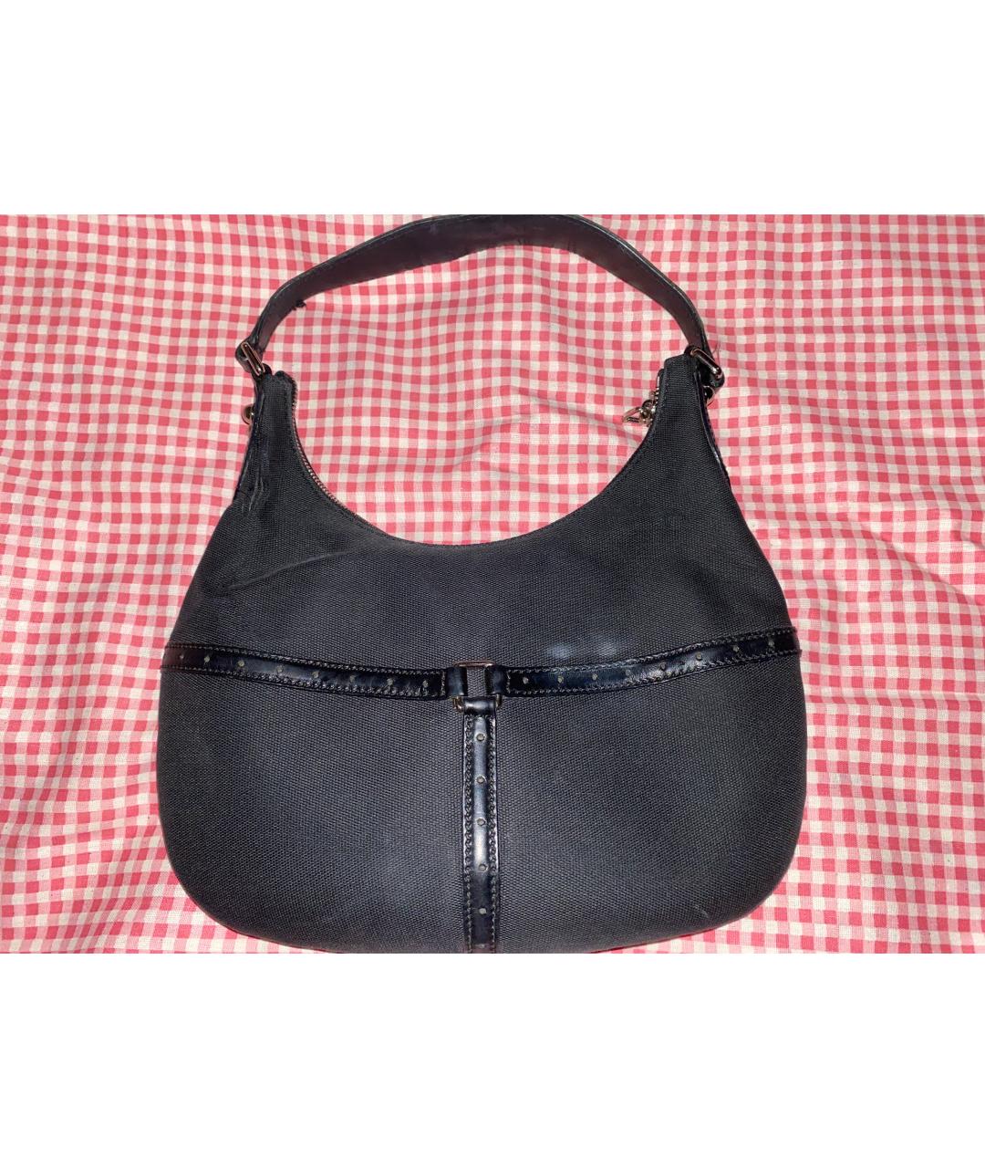 GUCCI Черная кожаная сумка с короткими ручками, фото 2