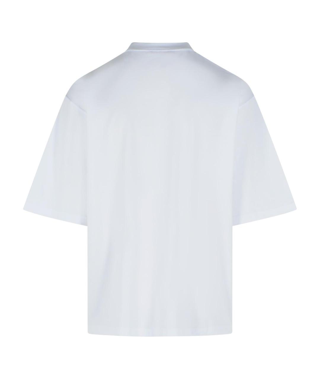 MARNI Белая хлопковая футболка, фото 3