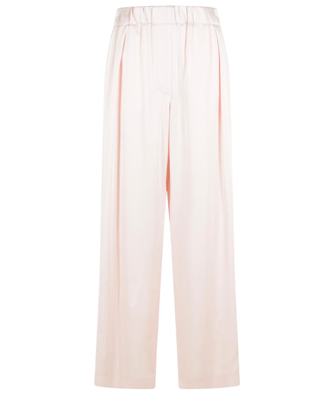 JIL SANDER Розовые прямые брюки, фото 1