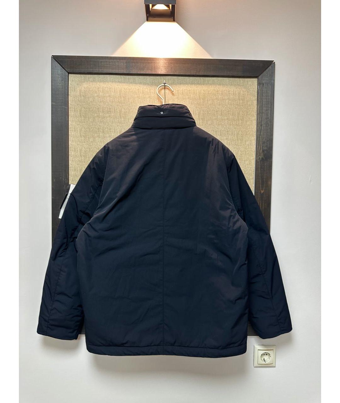 STONE ISLAND Темно-синяя полиэстеровая куртка, фото 3