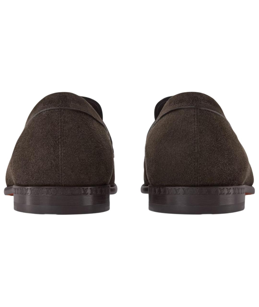 LOUIS VUITTON Коричневые кожаные туфли, фото 5