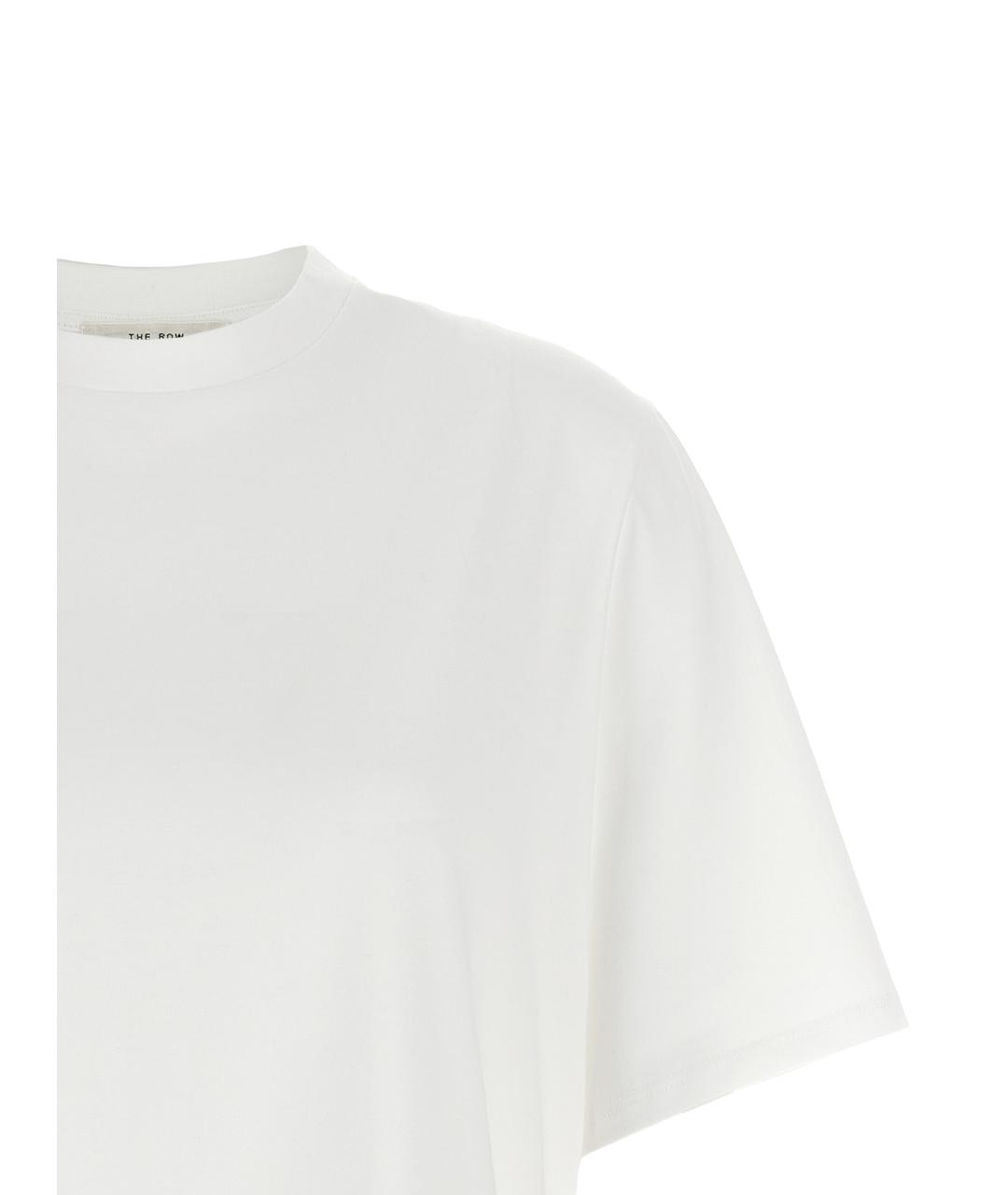 THE ROW Белая хлопковая футболка, фото 3