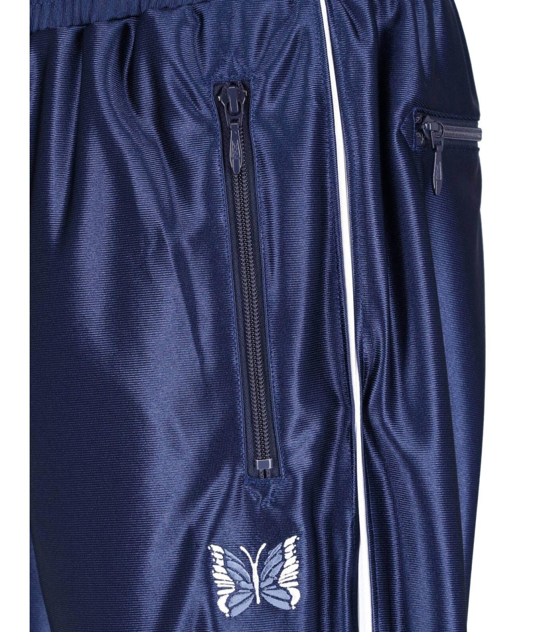 NEEDLES Синие полиэстеровые повседневные брюки, фото 2