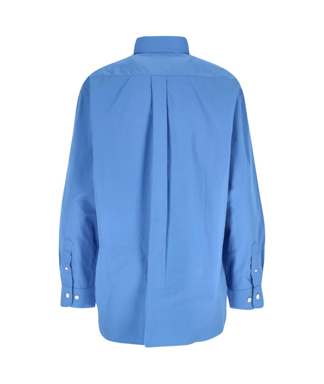 MIU MIU Голубая хлопковая рубашка, фото 2