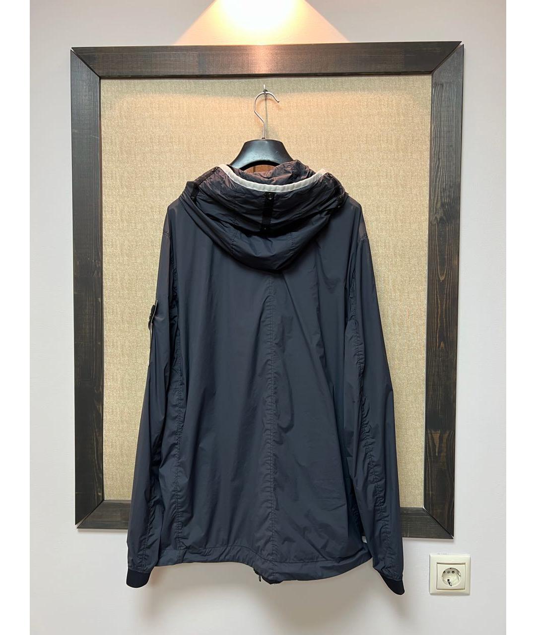 STONE ISLAND Антрацитовая полиамидовая куртка, фото 3