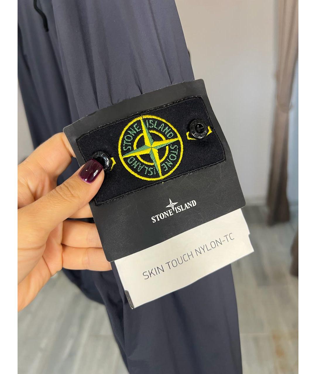 STONE ISLAND Антрацитовая полиамидовая куртка, фото 7