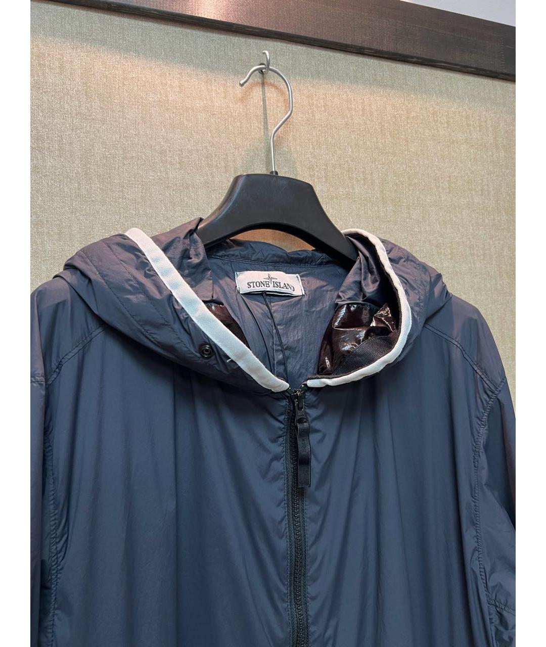 STONE ISLAND Антрацитовая полиамидовая куртка, фото 2