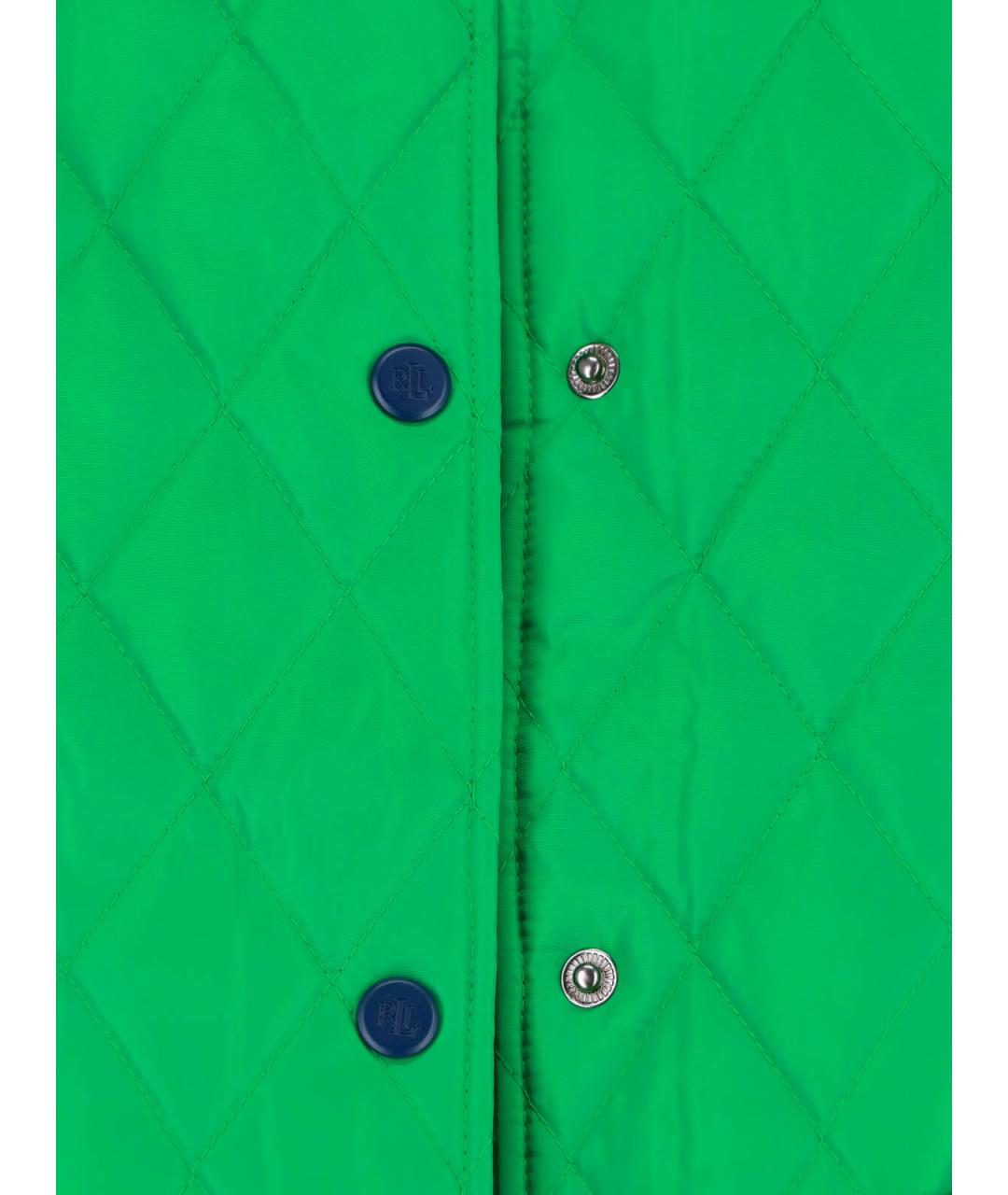 RALPH LAUREN Зеленая полиэстеровая куртка, фото 5