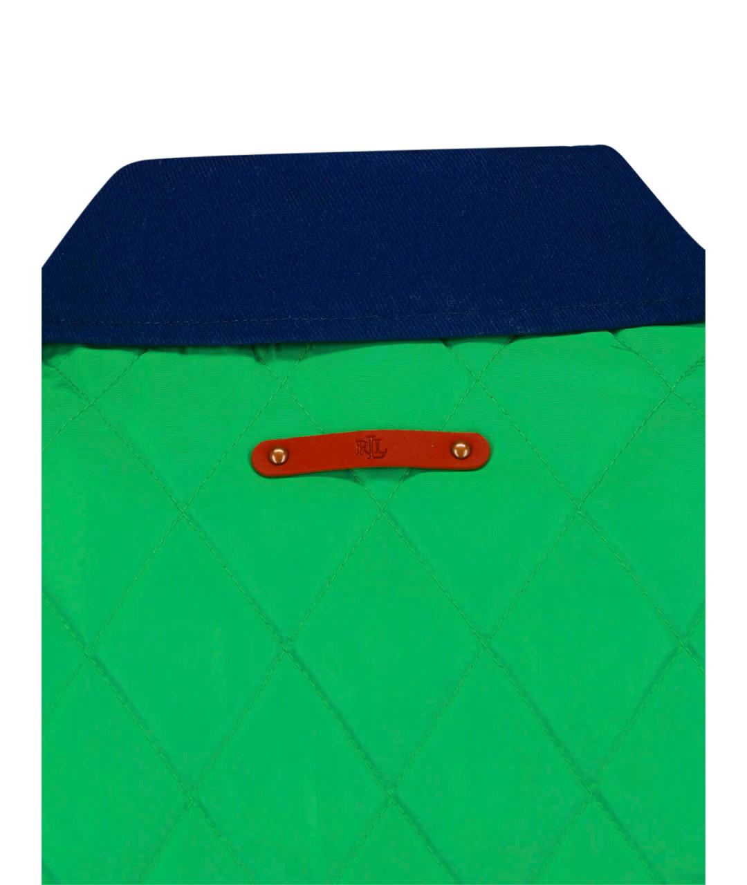RALPH LAUREN Зеленая полиэстеровая куртка, фото 3