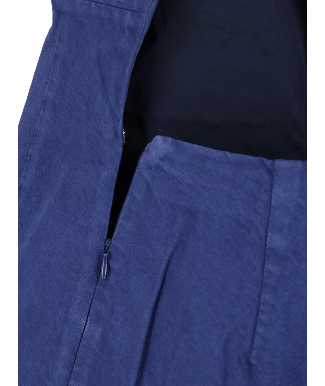 MIU MIU Синее хлопковое повседневное платье, фото 4