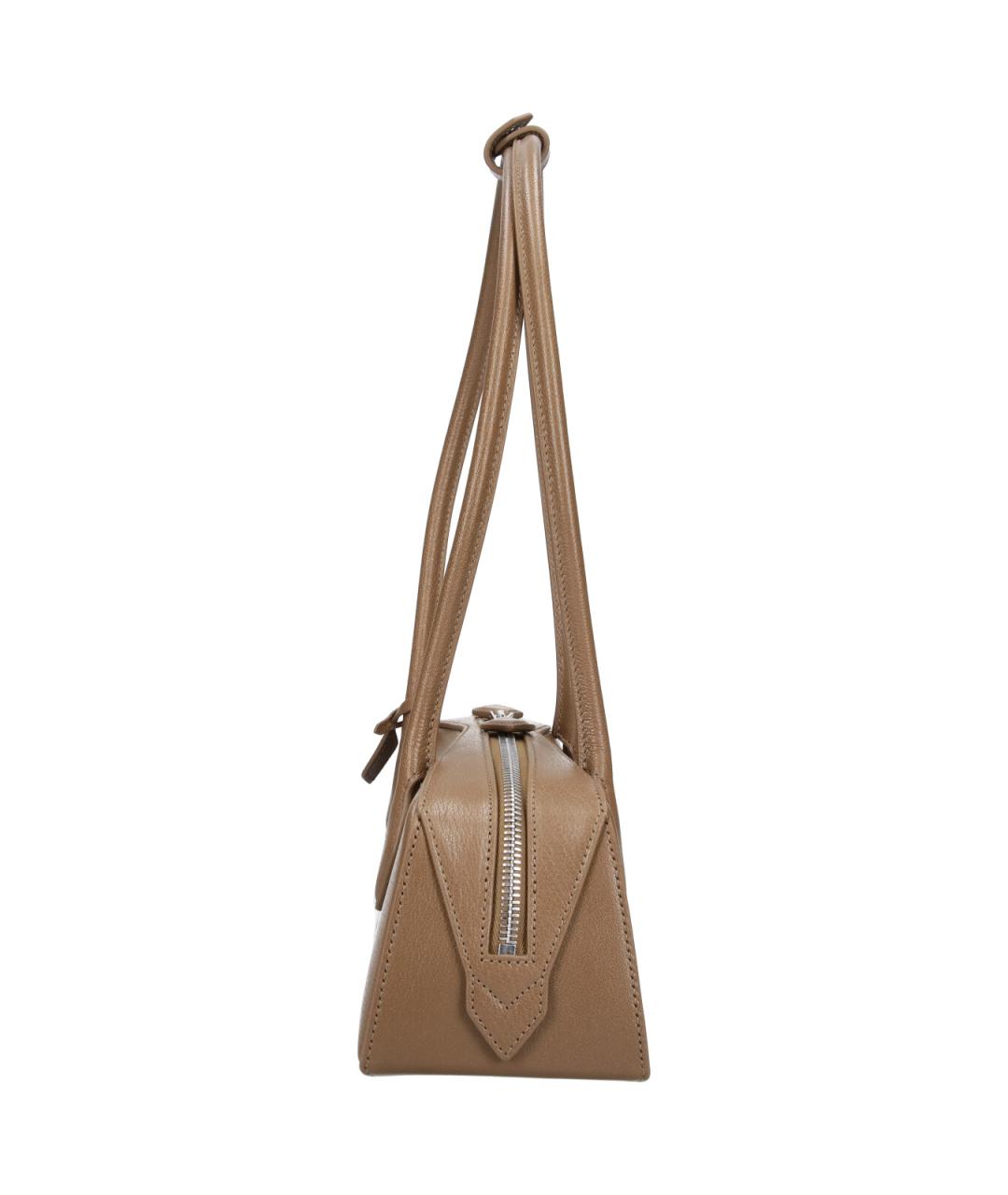 ALAIA Коричневая кожаная сумка через плечо, фото 5