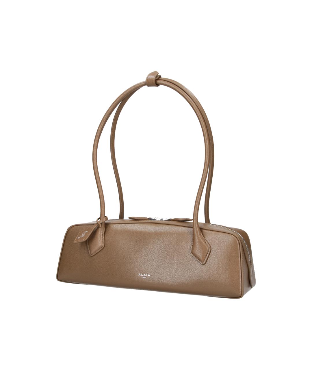 ALAIA Коричневая кожаная сумка через плечо, фото 2