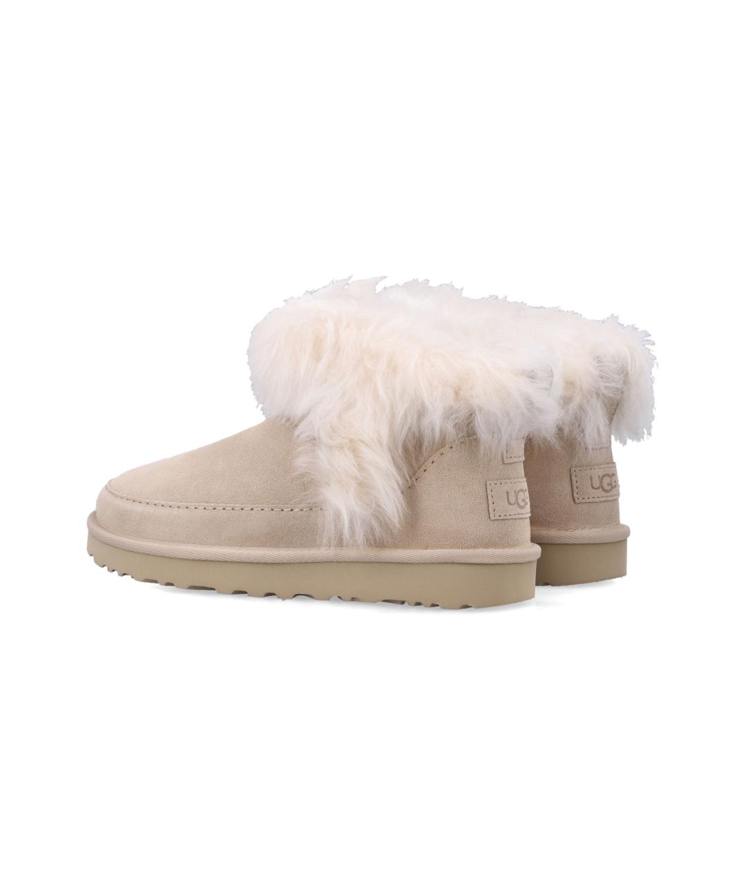 UGG AUSTRALIA Бежевые замшевые ботинки, фото 3