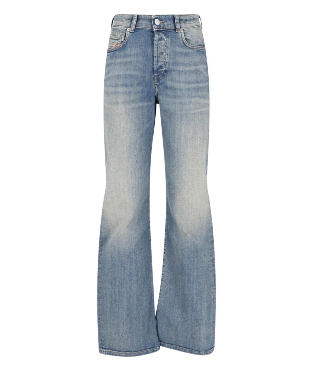 DIESEL Синие хлопковые прямые джинсы, фото 1