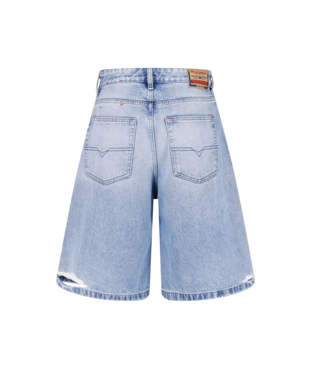 DIESEL Голубые деним шорты, фото 2