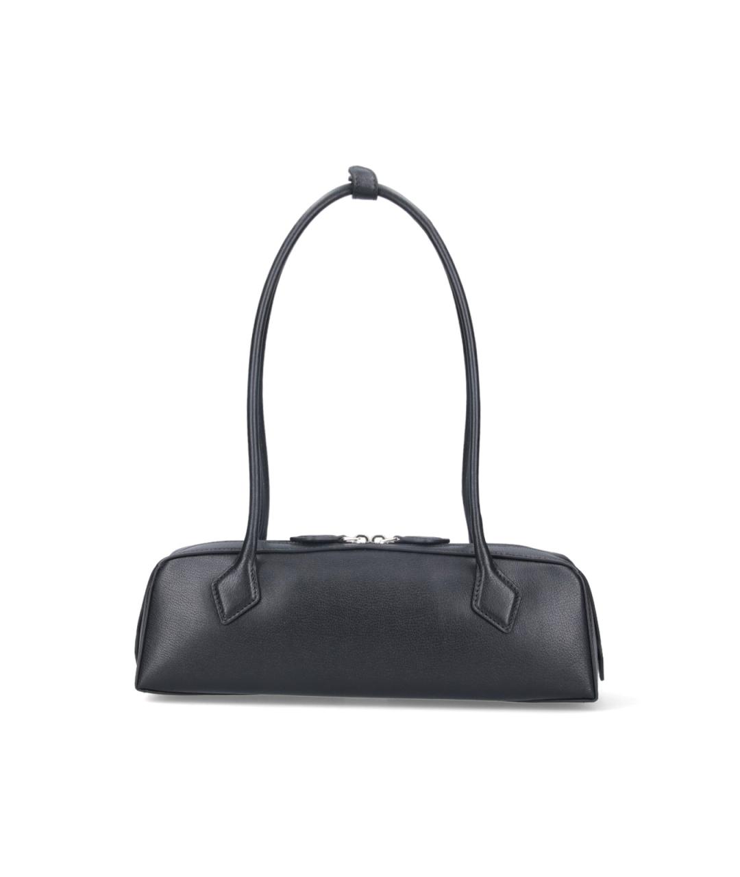 ALAIA Черная кожаная сумка через плечо, фото 3