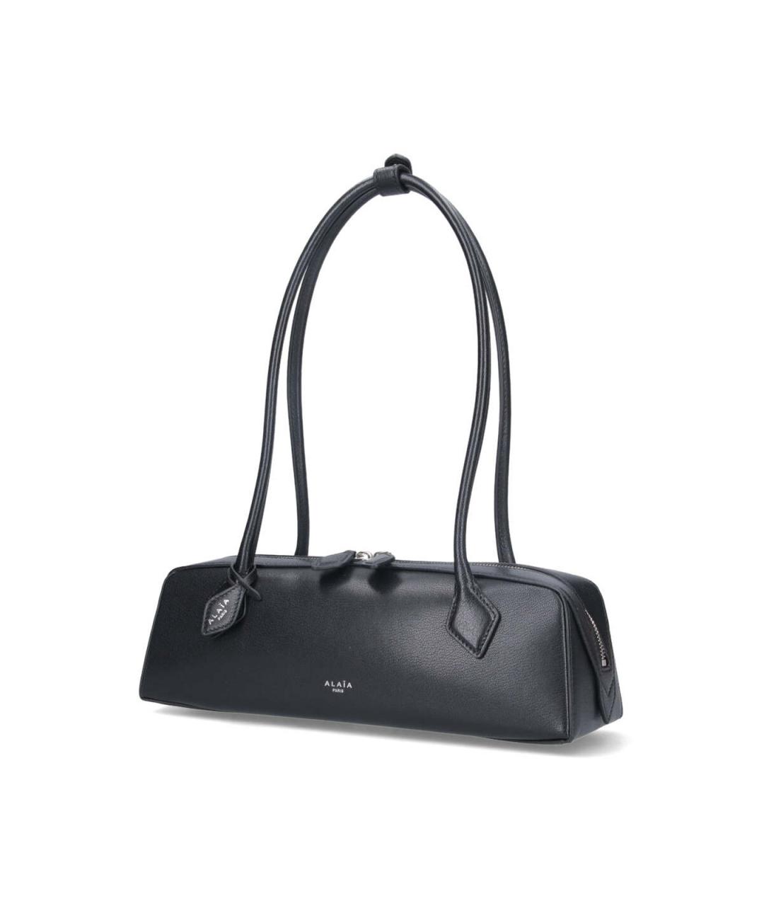 ALAIA Черная кожаная сумка через плечо, фото 2
