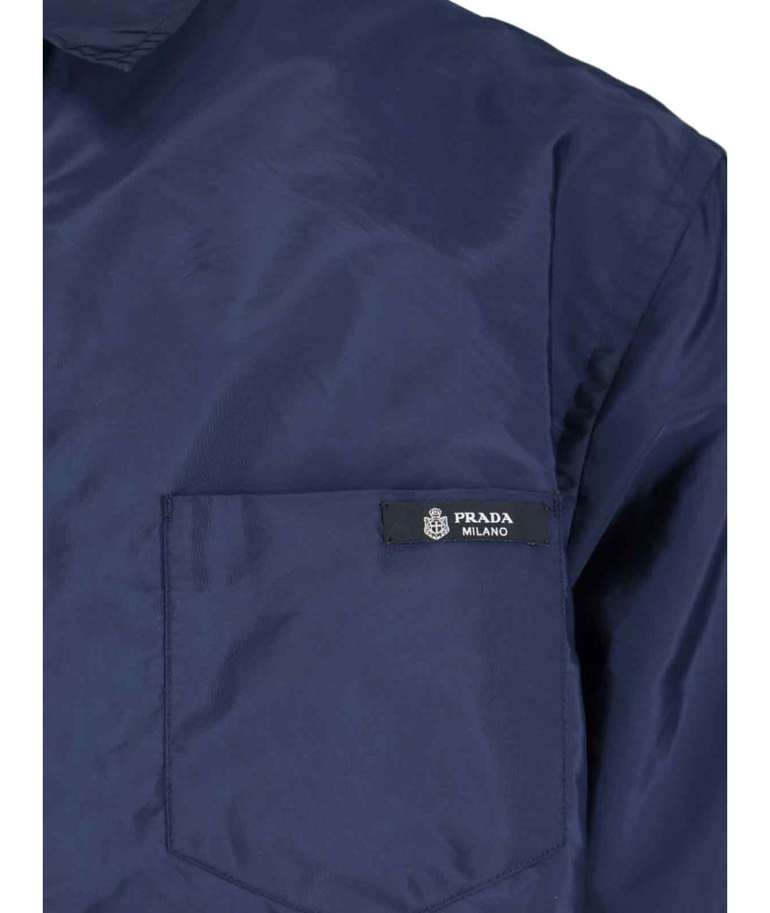 PRADA Темно-синяя кэжуал рубашка, фото 3