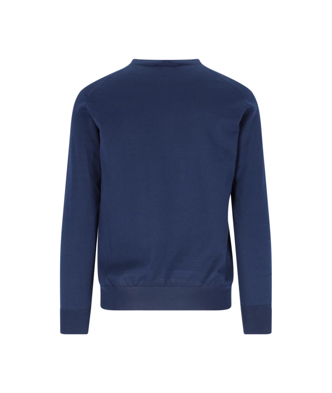 PRADA Синий хлопковый джемпер / свитер, фото 2