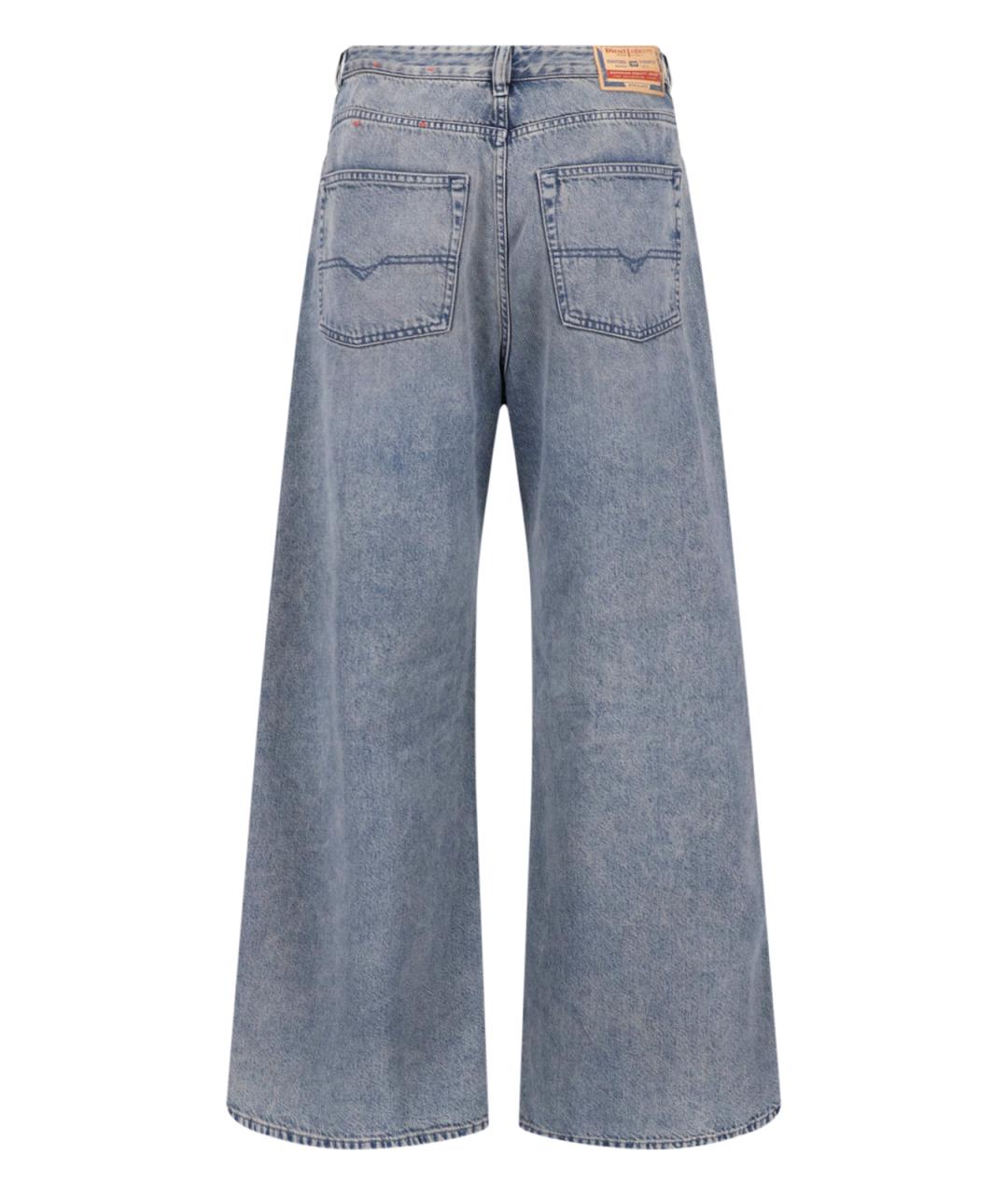 DIESEL Синие хлопковые прямые джинсы, фото 2