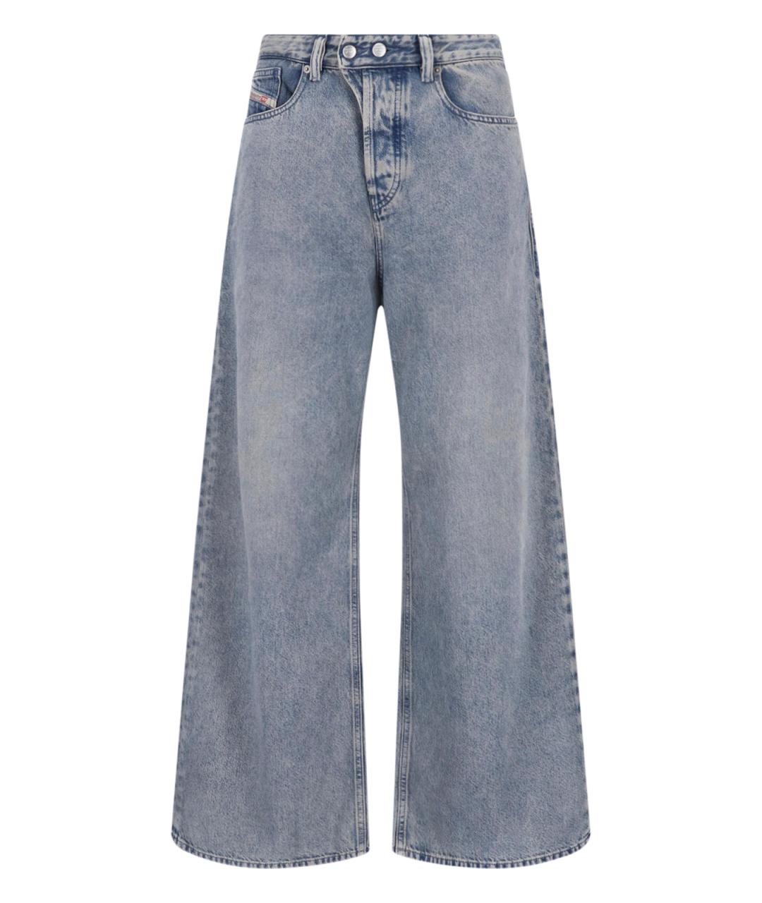 DIESEL Синие хлопковые прямые джинсы, фото 1