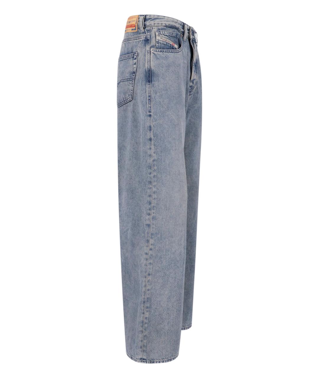 DIESEL Синие хлопковые прямые джинсы, фото 3