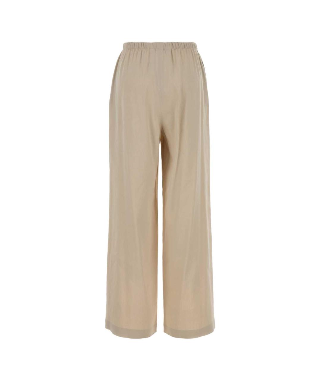 MAX MARA Бежевые льняные прямые брюки, фото 2