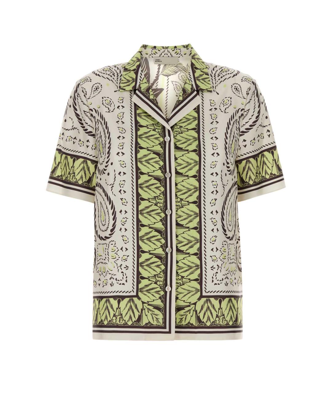 TORY BURCH Мульти шелковая рубашка, фото 1