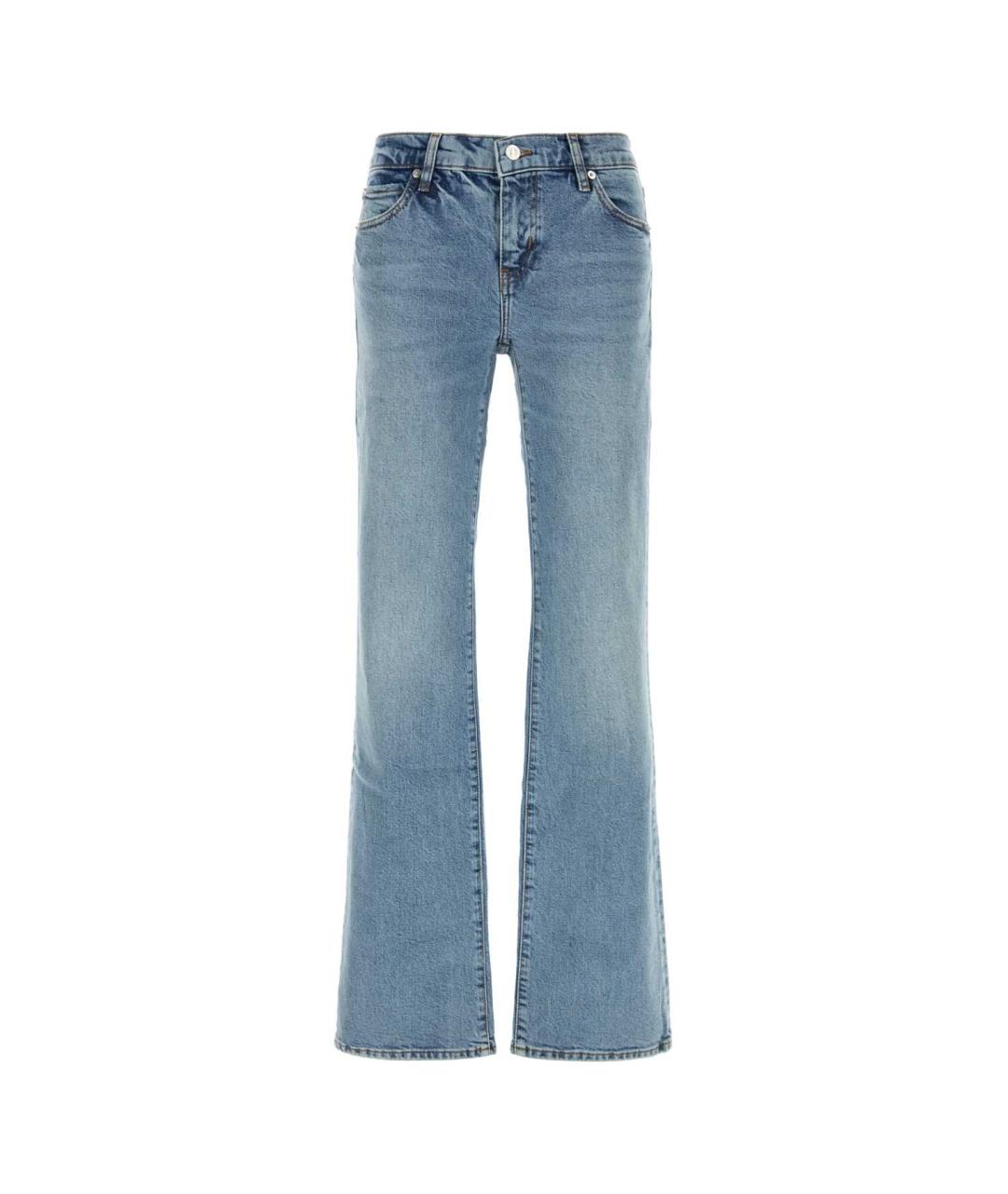 FRAME Синие хлопковые прямые джинсы, фото 1