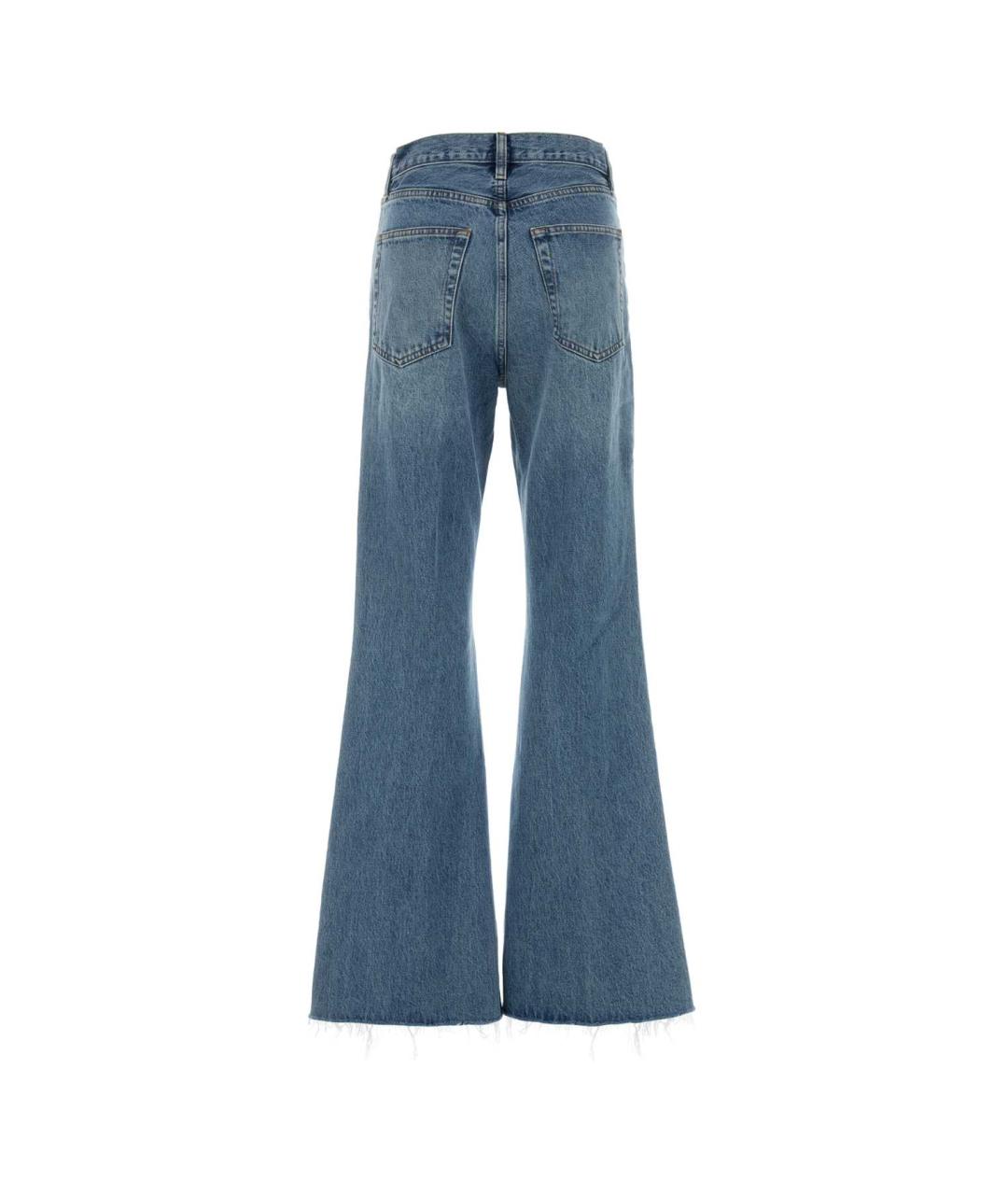 FRAME Синие хлопковые джинсы клеш, фото 2