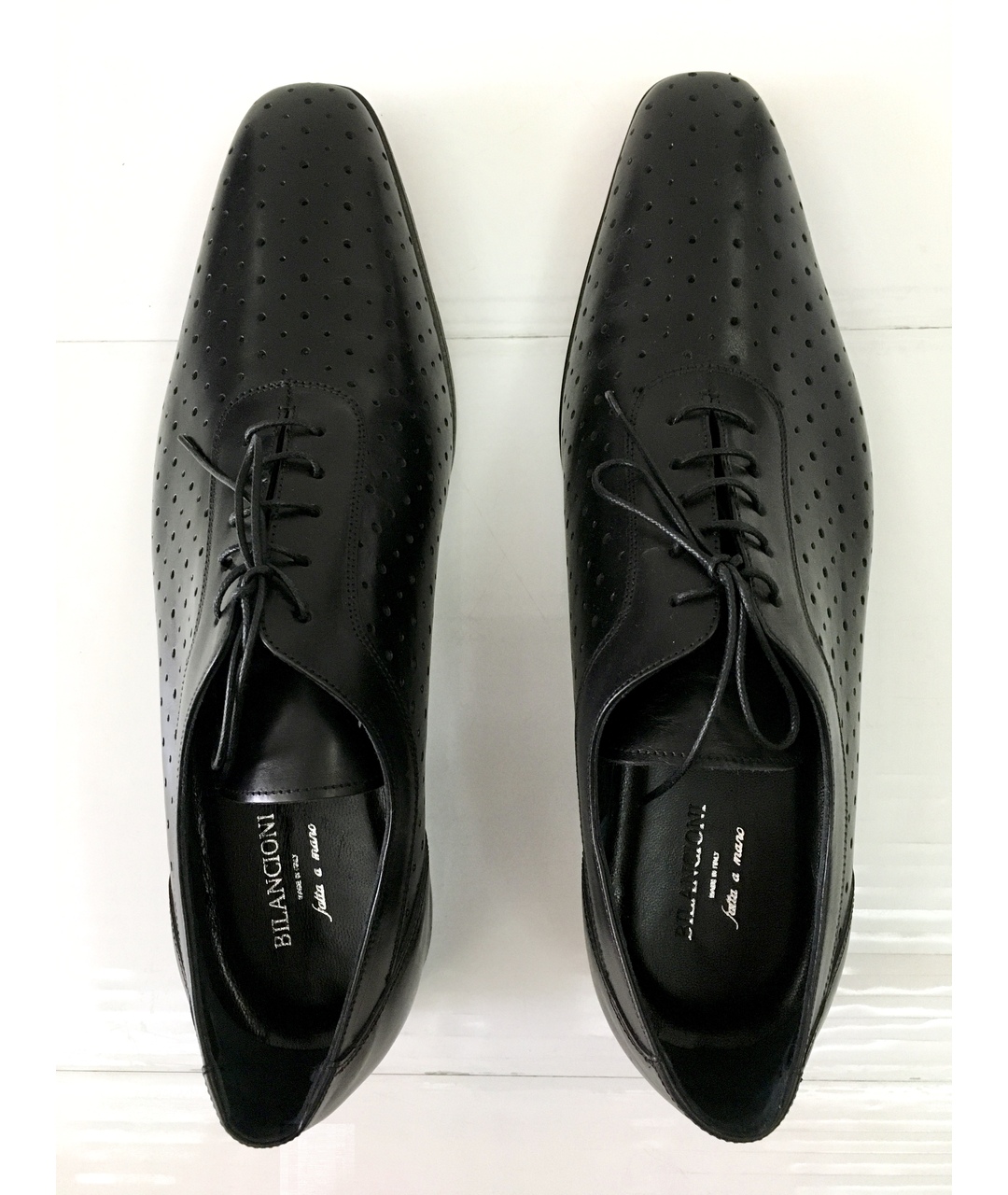 BILANCIONI Черные кожаные туфли, фото 3