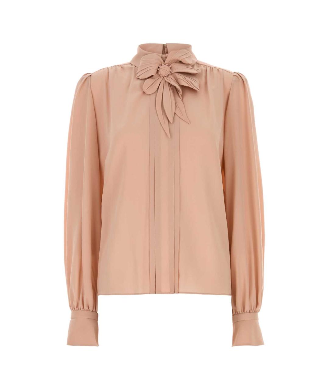 VALENTINO Розовая шелковая блузы, фото 1