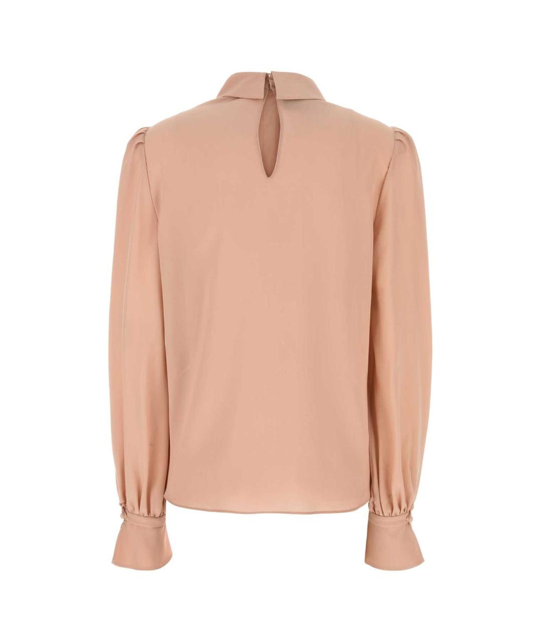 VALENTINO Розовая шелковая блузы, фото 2