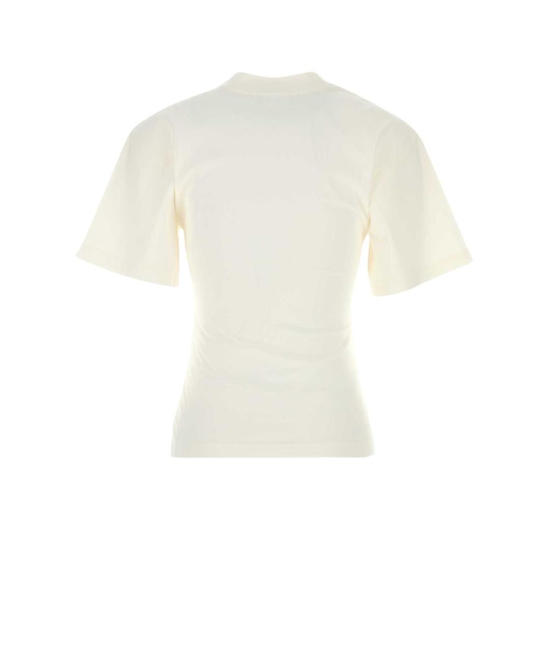 COURREGES Белая хлопковая футболка, фото 2