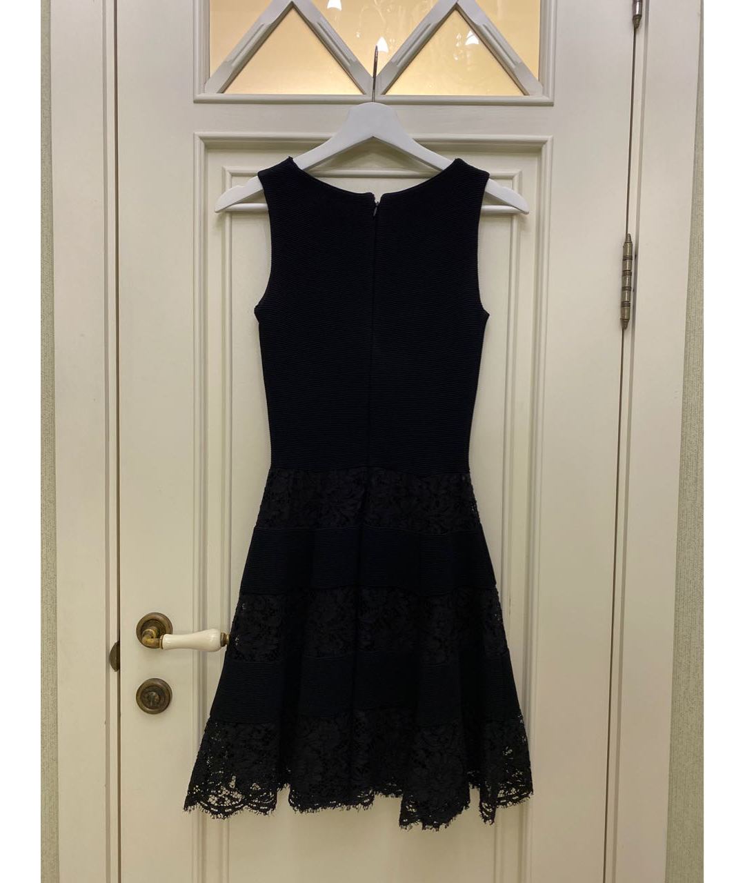 VALENTINO Черное вискозное повседневное платье, фото 2