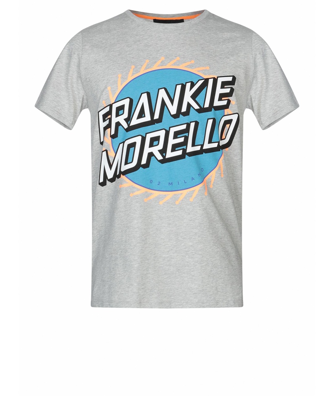 FRANKIE MORELLO Серая хлопковая футболка, фото 1